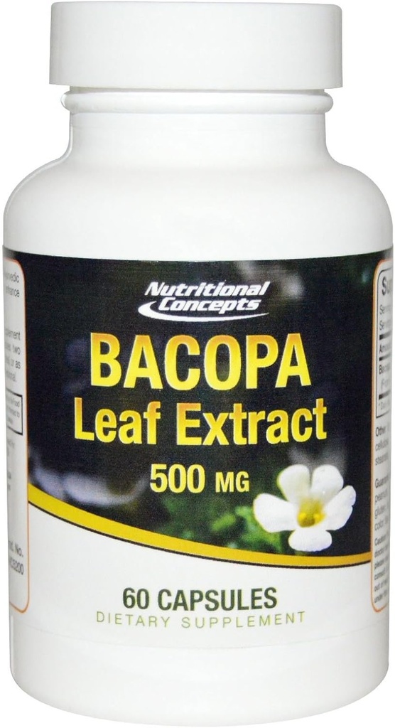 Bacopa Leaf Extract - 500 mg - 60 kapsułek