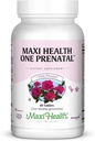 Maxi Health Witaminy prenatalne dla kobiet - jeden dzienny Prenatal z Methylled Folate, Delikatne Żelazko i Wsparcie DHA - Doctor Formated, Kosher Multivitamin dla ciąży - 60 Kapsułki (60 Day Supply)