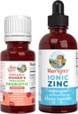 MaryRuth Organics Precision Probiotic for Women (Malina) & Zinc Drops 124; Clean Label Project Verified ® Bilans 124; Witaminy dla Gut Health, Wsparcie immunologiczne, & Ogólne Wellness 124; Wegan, Non-GMO, Gluten Free