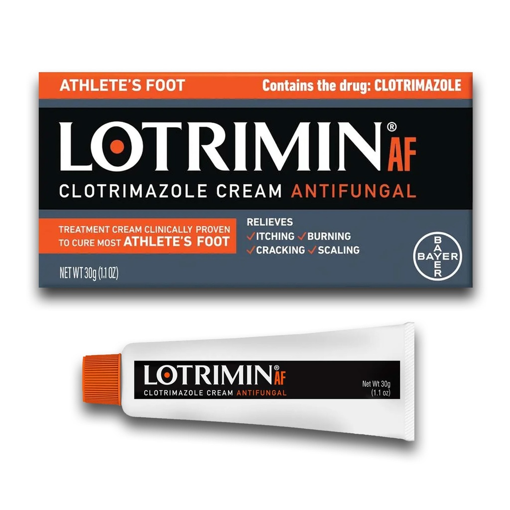Krem Lotrimin AF: Athlete 's Foot 1% Klotrimazole Leczenie przeciwgrzybicze, klinicznie skuteczne, 1.1 unce (Nowy wygląd)