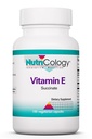 Nutricology Witamina E Suplement sukcesywny - dla mężczyzn i kobiet, 400 IU D- Alpha- Tokopheryl, Przeciwutleniacz, Kapsułki wegetariańskie - 100