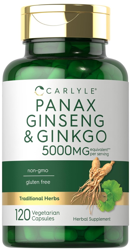 Carlyle Panax Ginseng & Ginkgo 5000mg