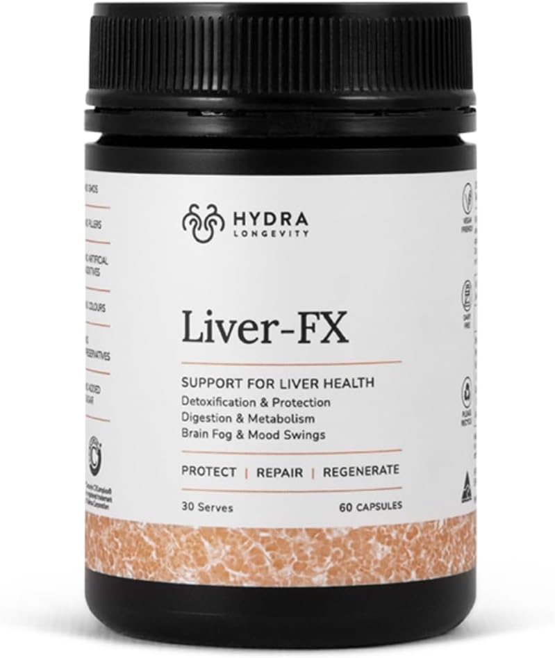 English-FX Liver Supplement with Milk Thistle, Dandelion Root, Liver Cleanse & Detox Formula, Non-GMO, Vegan, 60 Kapsułki (30 Służenie)