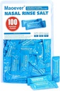 Neti Pot Salt Pakiety - 100 Indywidualnie zapakowane opakowania soli do mycia nosa 124; Neti Pot Refill Kit 124; Skuteczne nawadnianie nosa 124; Sinus Care According 124; Nasal Cleansing Solution