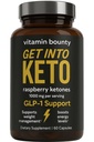 Witamina Bounty Premium Malina Ketones Suplement - Tabletki Keto dla utraty wagi - Promotes Ketosis & Metabolizm Wsparcie - Keto Diet Pomoc - Energy Boost dla kobiet i mężczyzn - 60 Kapsułki
