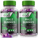 (2 Pack) Apex Testodrive, Apex Testodrive Suplement diety dla mężczyzn, Apex Testodrive Won All- Natural Formula dla ogólnego Wellness i Peak Performance, Apex Testo Drive Gomitas Review (120 Gummies)