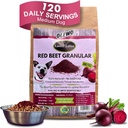 Olewo Red Beets for Dogs Granular – Natural Anti Itch Dog Food Topper, Immune, Cleansing, Skin & Coat Support, Dehydrated Whole Food Multivitamin & Fiber, 22 oz