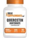 BulkSupplements.com Quercetin dwuwodny kapsułki - Suplementy Quercetin, Suplement przeciwutleniaczy - 4 kapsułki na serwowanie, 240 Ilość (Opakowanie po 1)