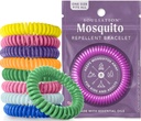 15 Pack Mosquito Repelent bransoletki, DEET- Free dla dzieci i dorosłych, indywidualne opakowane zestawy