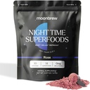 MoonBrew Magnezu Sleep Tea: Natural Melatonin-Free Sleep Assistance 124; 14 Superfoods z Magnezu Glycinate & Adaptogens Between 124; Keto, Whole30 & Vegan Between 124; Enjoy Hot or Cold - 30 Servings