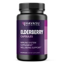 Sambucus Black Elderberry Kapsułki - Suplement wsparcia immunologicznego dla dorosłych - 400mg ekstraktu Per Serving for Total Wellness - Wegetariański Przyjazny, Nie-GMO, Unflavored - 60 Hrabia, 2 Dostawa Miesiąc