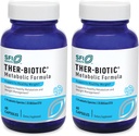 Klaire Labs SFI Health Ther- Biotic Metabolic Formula Probiotic - Pomaga w metabolizmie + system immunologiczny - Probiotyki wegetariańskie - Hipoalergiczne, wolne od dairy- (60 kapsułek / 2 opakowania)