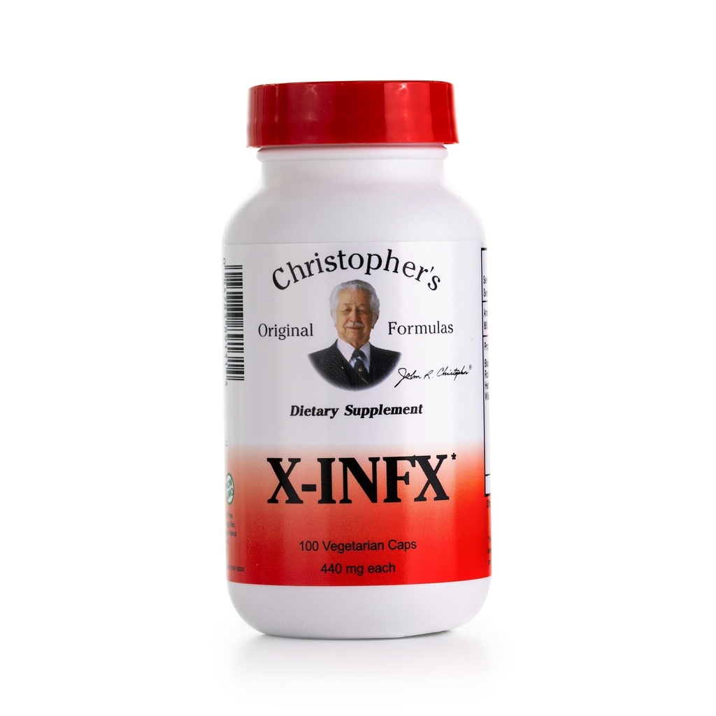 Oryginalne wzory Christophera X- INFX Formuła, Naturalne wsparcie immunologiczne, 100 Czapki