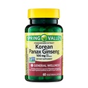 Konwergencja Koreański Panax Ginseng Kapsułki wegetariańskie, 100 mg, 60 Hrabia