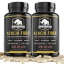 Szybkie aktorstwo, Organic Acacia Senegal Fiber Kapsułki 600pk. Naturalne rozpuszczalne Fiber Suplement Pill. Vegan Kapsułki prebiotyczne.