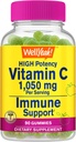 WellYeah Witamina C 1050 mg Gummies - Naturalne aromaty sourced - Immune Support Dietary Supplement, Wsparcie przeciwutleniające - Dodatkowa siła Gummy wegetariańskie, Non-GMO, Gluten Free - 30 Służenia