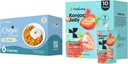 Hethstia Konjac galaretka truskawka Flavor z Colagen Peptides 10 Pakiety i Konjac Rice gluten Free 12 Pakiety niskokaloryczne, Keto, Cukier wolny, Zdrowa żywność