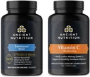 Ancient Nutrition Multi immunologiczne kapsułki, 90 Hrabia + Witamina C + Probiotyki kapsułki, 60 Hrabia