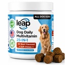 Multivitamin & Supplements for Dogs - Olej krylowy, Omega 3,6,9, pre- i probiotyki, Witaminy zasadnicze, dla Hip & Joints, Skóra & Coat, Żywność, Wsparcie odporności (90 Chews)