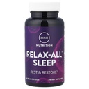 MRM Nutrition Relax- Flight ® Sen 124; Pomaga Ci zasnąć 124; Resteful + Resorative Sen Remory 124; z Melatonin + Ashwagandha 124; Good Night Sleep Without Feeling Groggy Nex124; Vegan + Gluten Free Nex124; 30 Sług