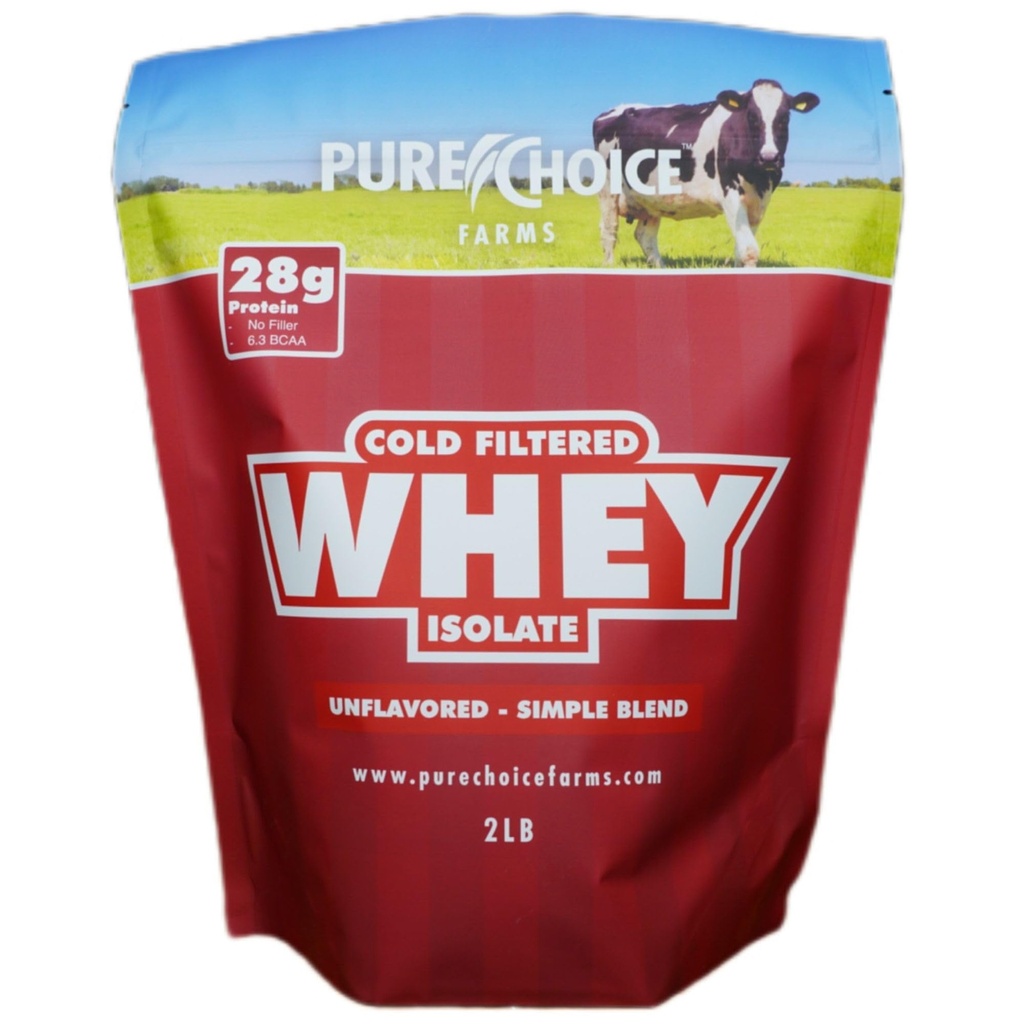 Czysty wybór Nieflawored Protein z serwatki Isolate Powder, 28 g Protein & Sugar- Free, Niedenaturowany Serwatka, 1 Składnik, Nie Napełniacze lub Sztuczne Sweetenery (Unflavored, 2 lb)