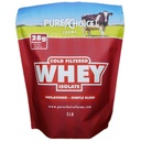 Czysty wybór Nieflawored Protein z serwatki Isolate Powder, 28 g Protein & Sugar- Free, Niedenaturowany Serwatka, 1 Składnik, Nie Napełniacze lub Sztuczne Sweetenery (Unflavored, 2 lb)