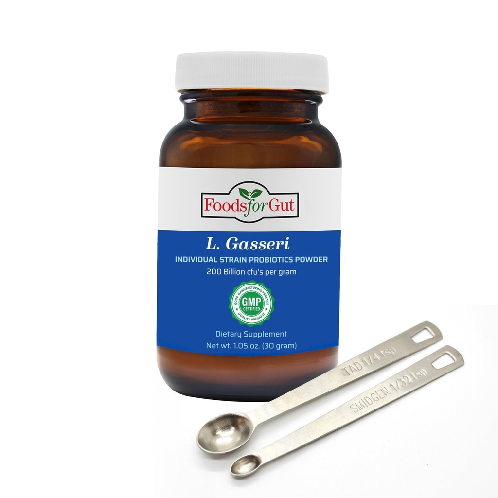 Żywność dla Gut Lactobacillus Gasseri Probiotic Powder 200 Billion cfu 's 124; Wyprodukowany w USA 124; Kontrola masy ciała 124; Promowanie Well- Balanced mikrobiome 124; Wysoka potencja 124; L.Gasseri' s 124; 30 Grams (1.05 Oz)