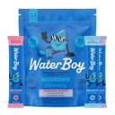 Waterboy Weekend Recovery Variety 124; 3,200mg Electrolyte Pakiety proszkowe 124; Ginger + L- Theanine + Vitaminy 124; No Sugar, All Natural, Gluten Free 124; 24 Drink Stick Mixes (Variety Pack)