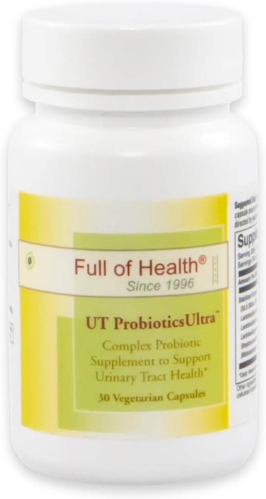 UT ProbioticsUltra [30 kapsułki Vege] - Ultra- Siła (52,5 Miliard CFU) Kompleks Probiotyczny 124; Urynary Tract Health Support Budapest 124; Quality Non-Dairy Ingredients
