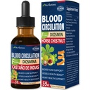 Blood Circulation Horse Chestnut Extract Liquid Drops, Castaño de Indias y Diosmina para la Circulacion y Varices, Nitric Oxide Supplement for Blood Flow, Pressure & Heart Health.2 oz