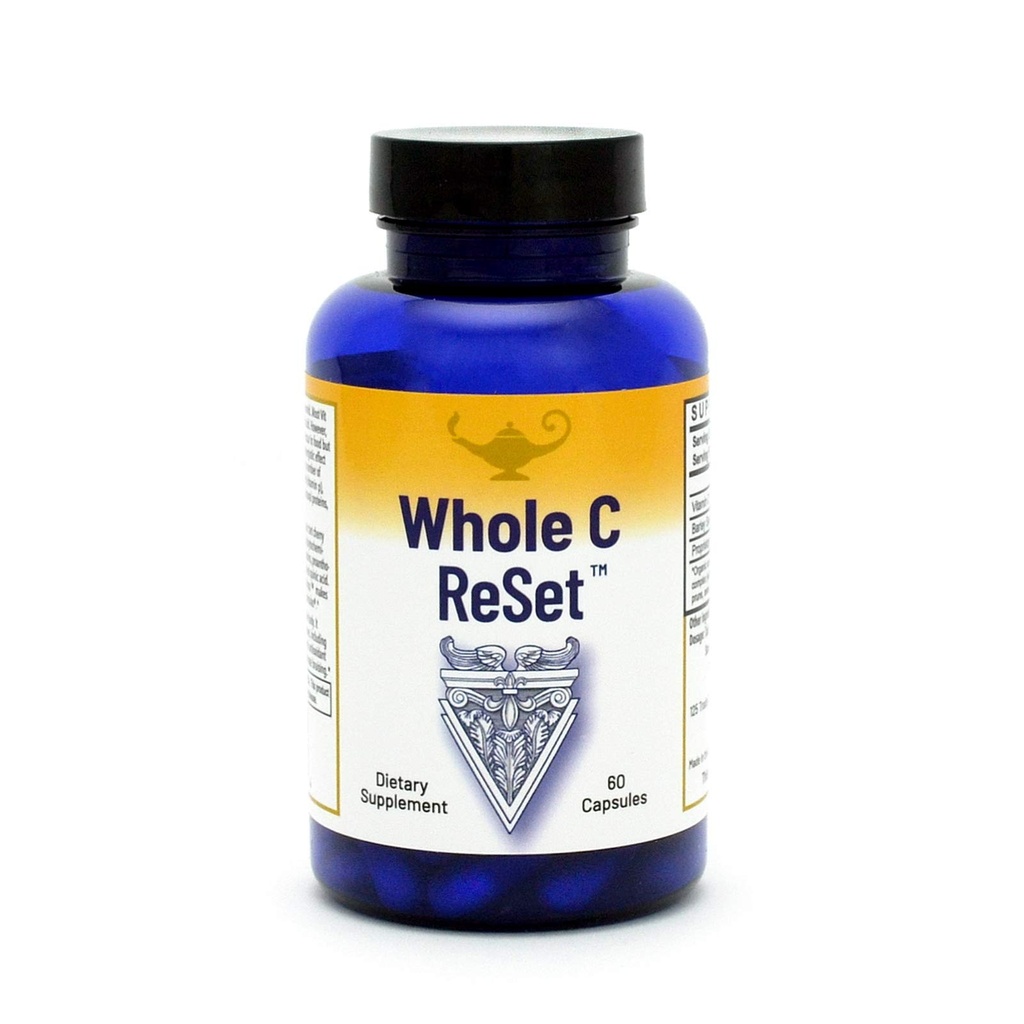 RnA ReSet Whole C Reset - Vita- C Mieszanka owoców z bioflawonoidami i polifenolami, Organiczny kompleks witaminy C, Wsparcie immunologiczne (60 kapsułek)