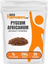 BulkSupplements.com Pygeum Africanum Extract Powder - from Pygeum Bark, Nutritional Supplement - Gluten Free - 5g per Serving, 250g (8.8 oz) (Pack of 1)