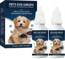 Zaćma krople dla psów, Dog Eye Drops, Poprawa Wizji Klarowności, Poprawa Wizja oka i Zaćma (2 x 10 ml)