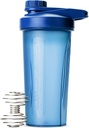 Mr Pen- Shaker Butelki do mieszania protein z Twist Cap, 28 oz, Blue Protein Shaker Butelka z drutu Whisk Ball