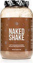 Nagi shake - Hot Cocoa Protein Shake - Proszek z protein na bazie roślin z Mct Oil - Gluten- Free, Soy- Free, No Gmos Or Sztuczne Sweeteners - 30 Słupki