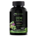 Suplement DIM 300mg z Broccoli 200mg BioPerine 10mg- Hormon i Estrogen Balance dla kobiet i mężczyzn, Menopauza Relief, PCOS & PMS Wsparcie, Hormonal Acne Treatment - 120 Caps, Diindolylmetan 150mg na Cap