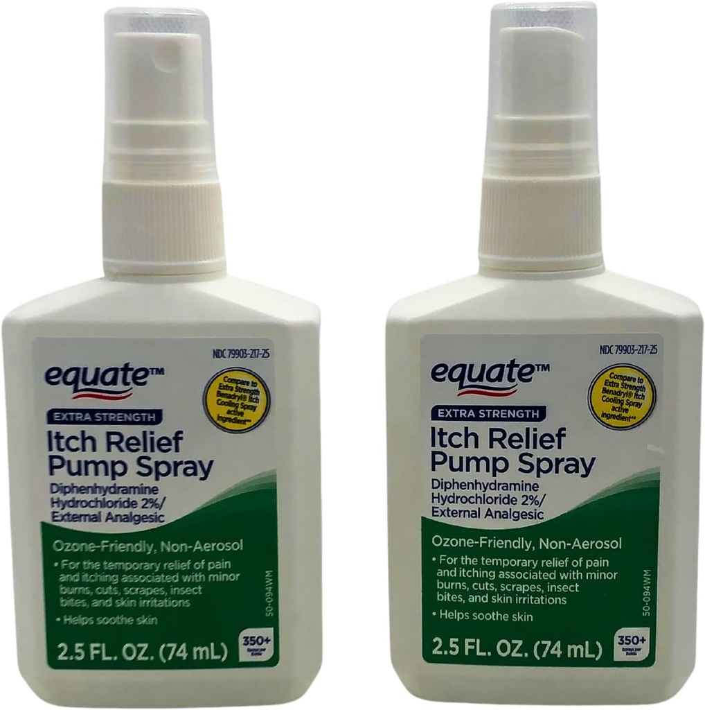 Wyrównać dodatkową wytrzymałość Itch Relief Pump Spray - 2.5 oz, (2 opakowania)
