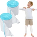 2 Rolls Wet Wraps Bandaż dla Eczema 3,54 "x 1,97 yd Wet Wrap Therapy dla Eczema Leczenie dla dorosłych Dzieci (Niebieski)