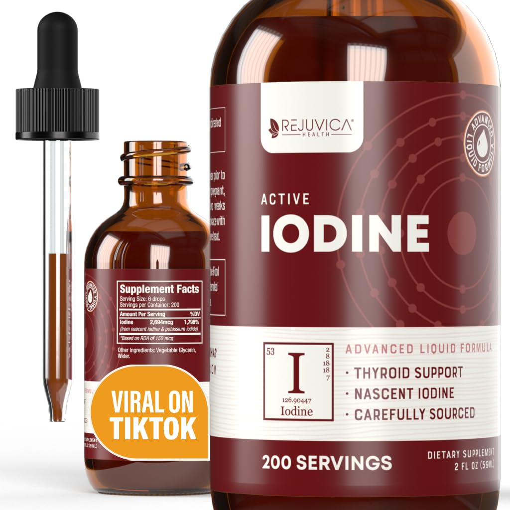 Aktywny jod - Nascent Jod Drops - Liquid Delivery for Better Absorption - Wspiera zdrową energię, Witalność, & Poziomy jodu