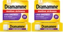 Dramamina All Day Mniej Drowsy Motion Choroby Relief 124; 8 Tabletki Zawarte (Opakowanie po 2)