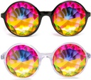 GlobFX Kalejdoskop Okulary 124; Lekkie Crystal EDM Festival Diffraction 124; 2 Pack of Rave