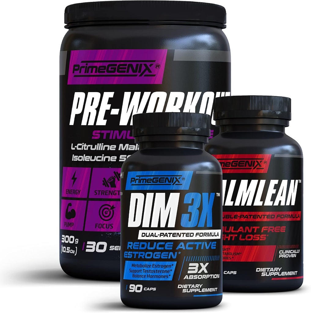 Tata BOD 2 Gym BOD Stack Biżuteria 124; DIM 3X, CalmLean & Stimulant Free Pre- Trening 124; Wsparcie Waga Utrata 124; Boost Energy Biżuteria 124; Made in USA