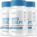 Rize laboratoria MitoSculpt Weight Loss Pills - Sculpt Twoje idealne ciało z MitoSculpt Advanced Formula kapsułki, Suplement do obrócić zmobilizowany zapakowany tłuszcz do paliwa (180 kapsułki) (Opakowanie 3)
