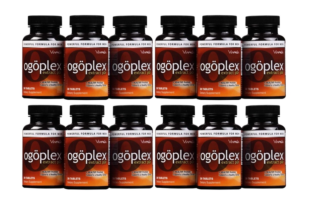 Ogoplex ® Supples 124; Mężczyzna Prostate Health and Urininary Supplement with Graminex ® Swedish Flower Pollen, Saw Palmetto, Phytosteroli & Lycopene - 1 Month Supply (12 Pack)