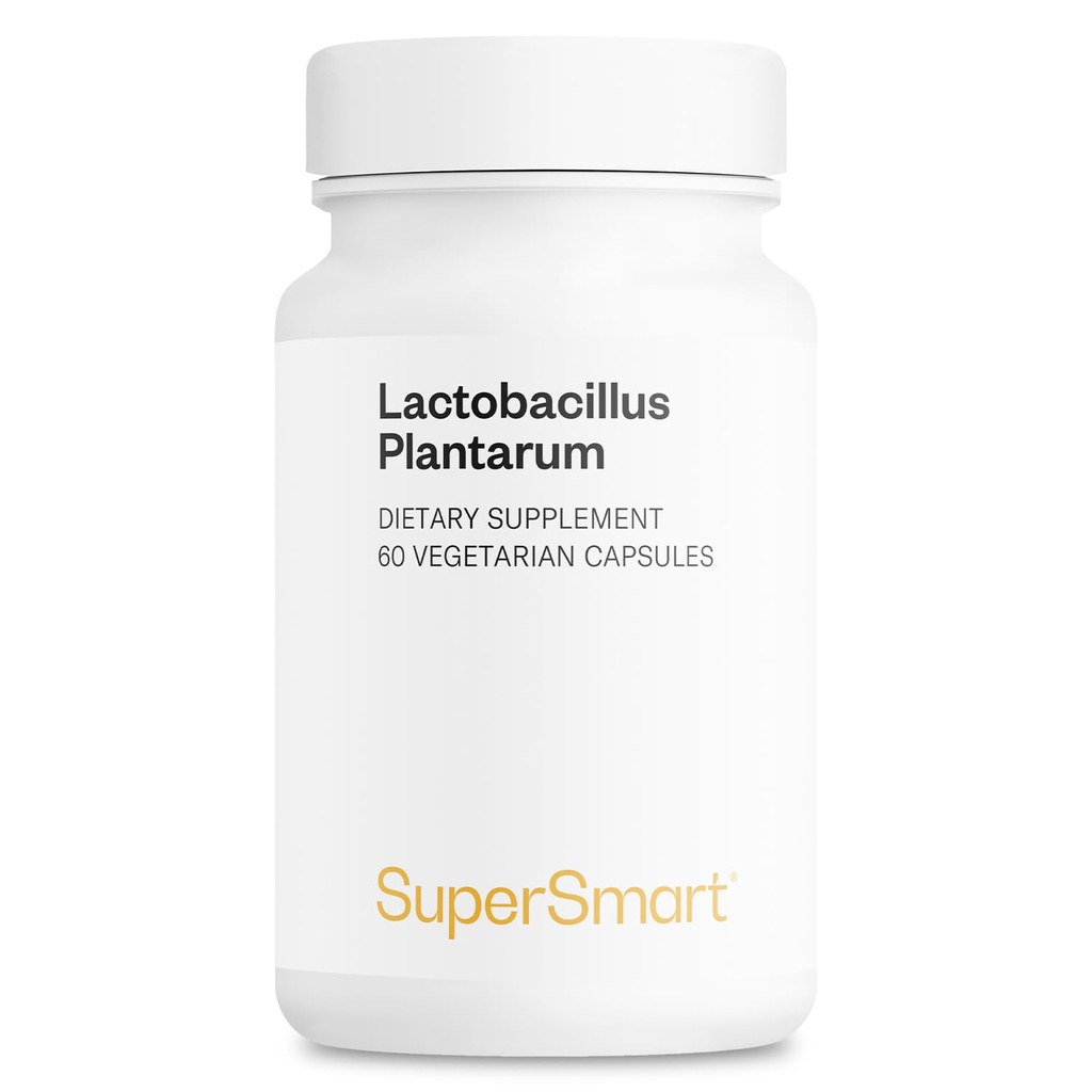 Supersmart - Lactobacillus Plantarum PostBiotic 20 Miliard CFU na dzień (Immune-LP20) - Ugorowany suplement probiotyczny ASTM 124; Non- GMO & Gluten Free - 60 Kapsułki wegetariańskie