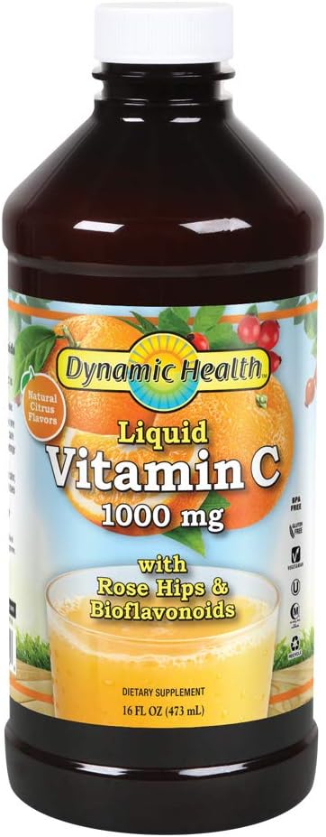 Dynamic HealthLiquid Witamina C, 1000 mg, 16- Ounce Butelki