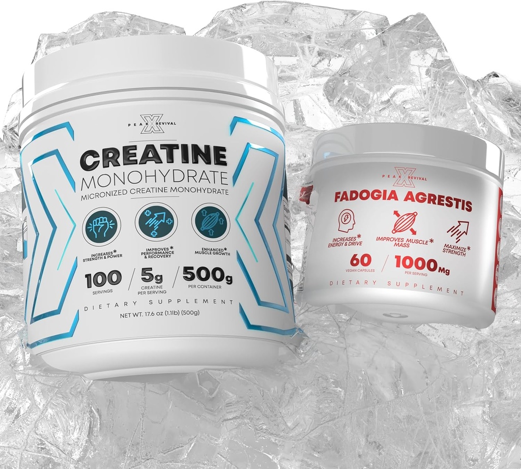 Performance Mikronized Kreator Monowodny Proszek Suplement + Fadogia Agrestis Gluten Free, Non-GMO, Wegan