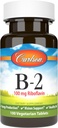 Carlson - B-2, 100 mg ryboflawina, produkcja energii, Vision Support & Healthy Skin, 100 tabletek wegetariańskich