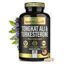 Turkesterone Tongkat Ali for Men and Women - 2- in-1 Natural Testosteron Support for Energy & Fitness - Wysokiej mocy suplement Turkesterone dla mężczyzn z Tongkat Ali -- Pure Non-GMO Formuła