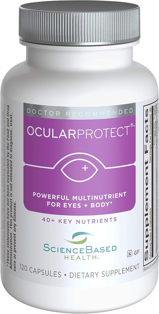 OcularProtect Whole Body Formula - Specjalizowane oko i ciało Multinutrient - 120 kapsułki
